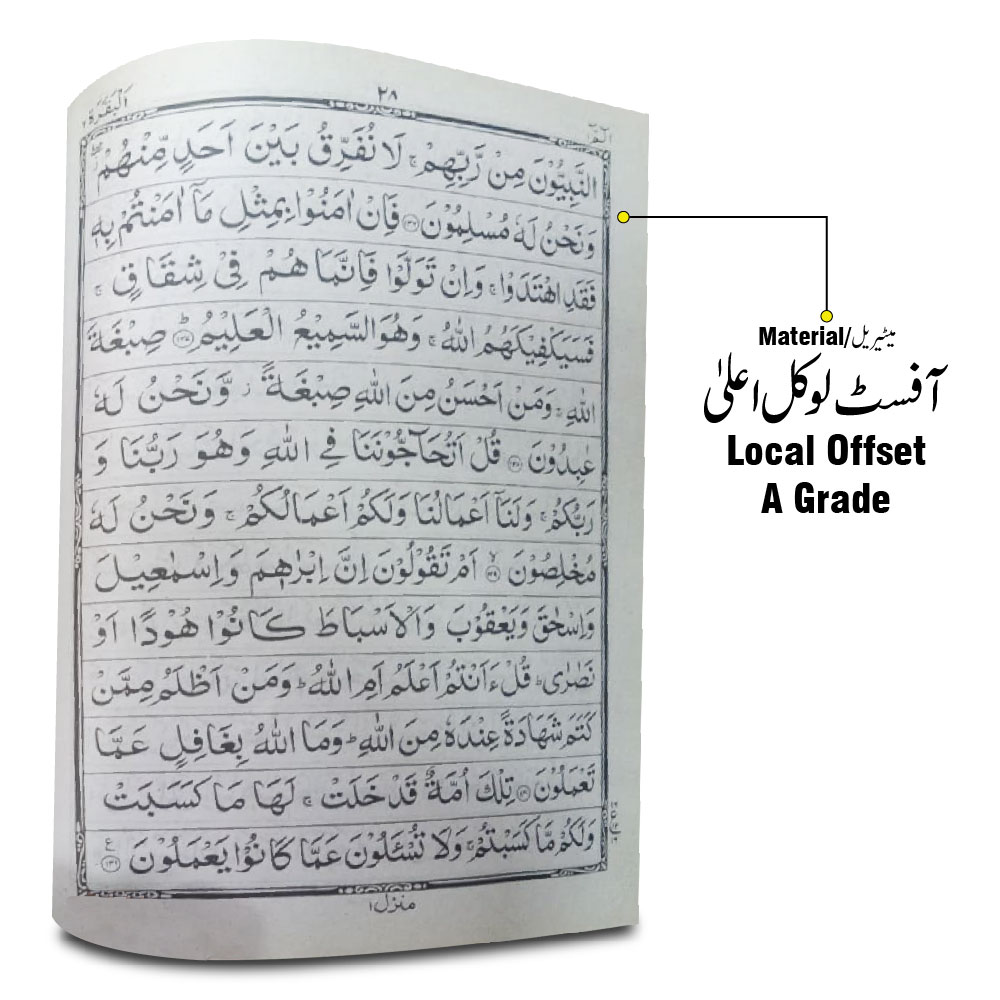 115C Surah Al Baqarah 13 Line (Arabic Only) Baqara Part Of Holy Quran