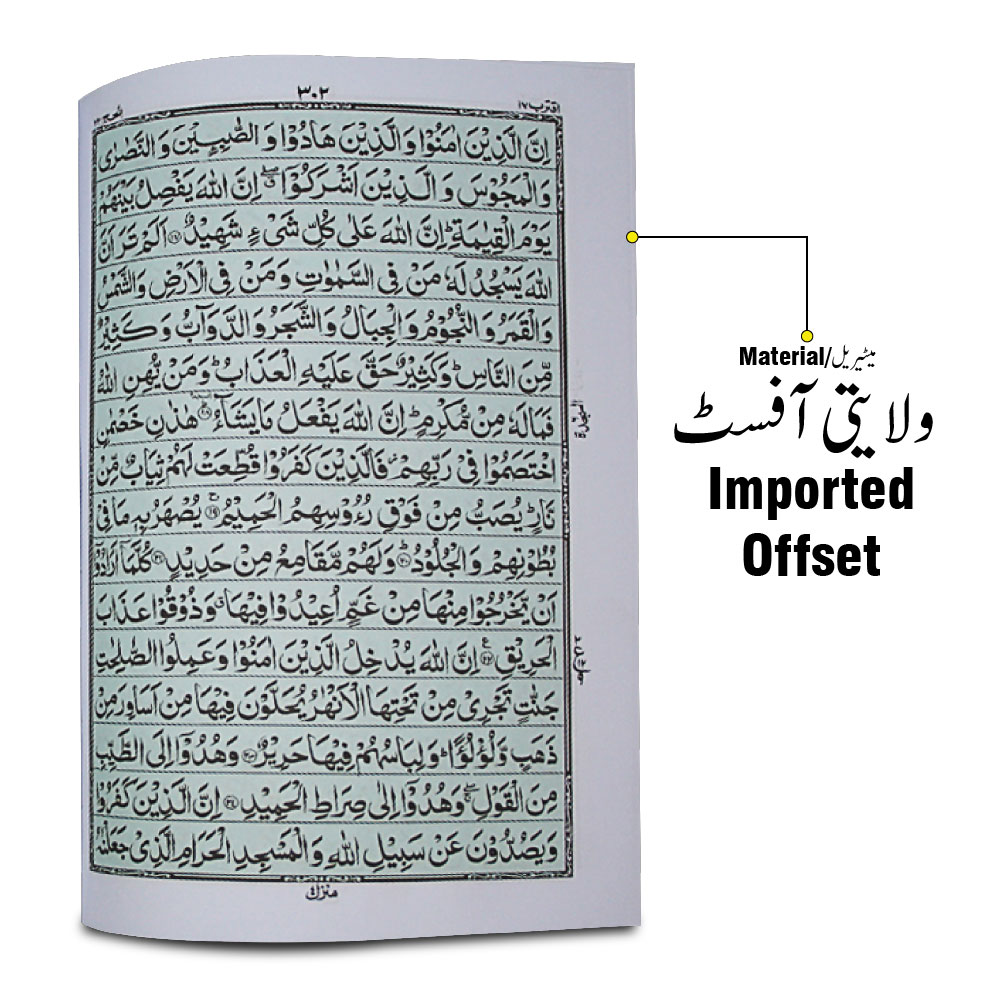 55-7B Holy Quran(16 Line Hafizi)