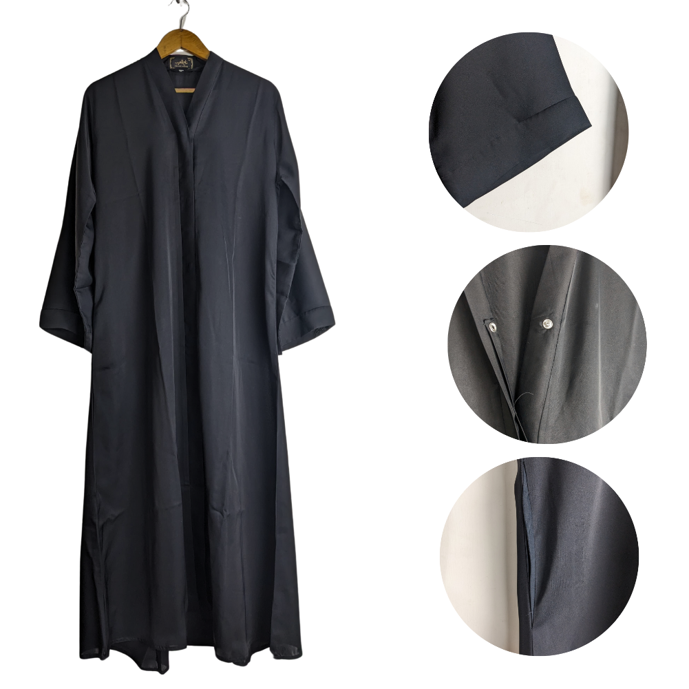Abaya for Girls Black (Size 50) Esra