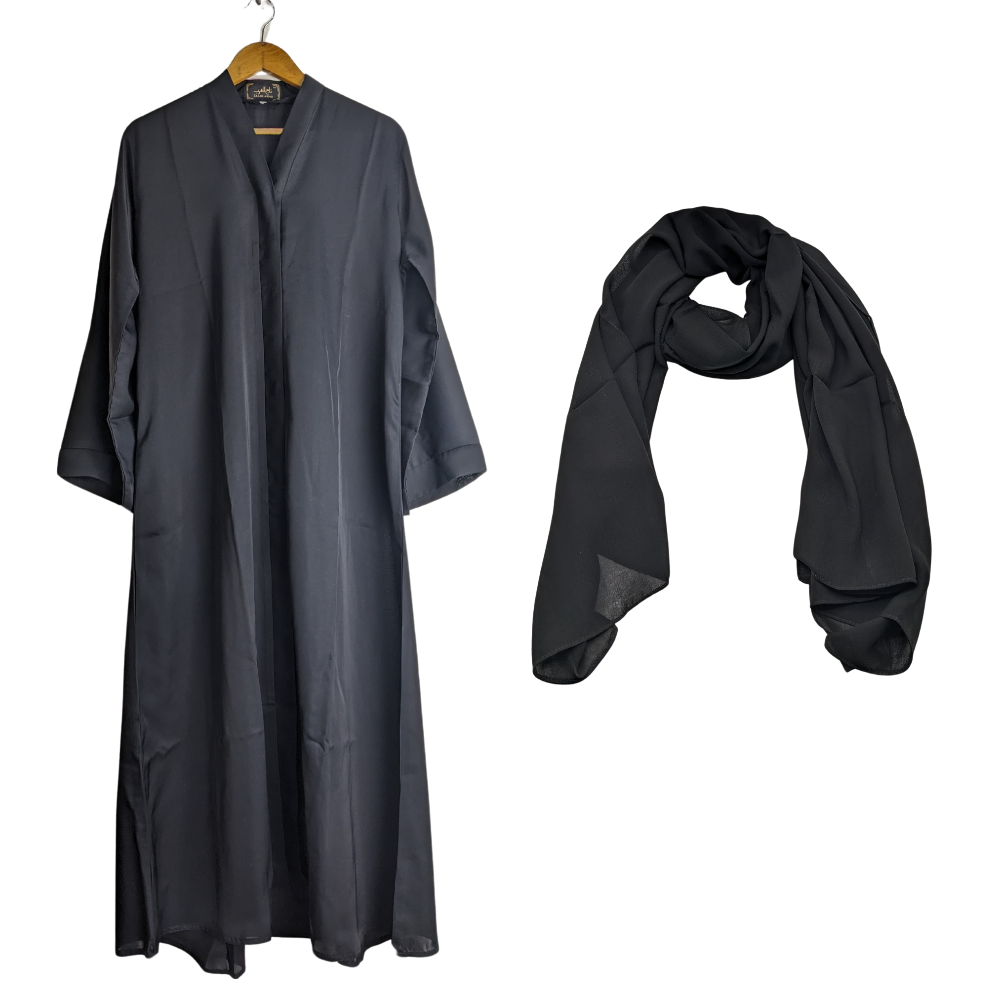 Abaya for Girls Black (Size 56) Esra