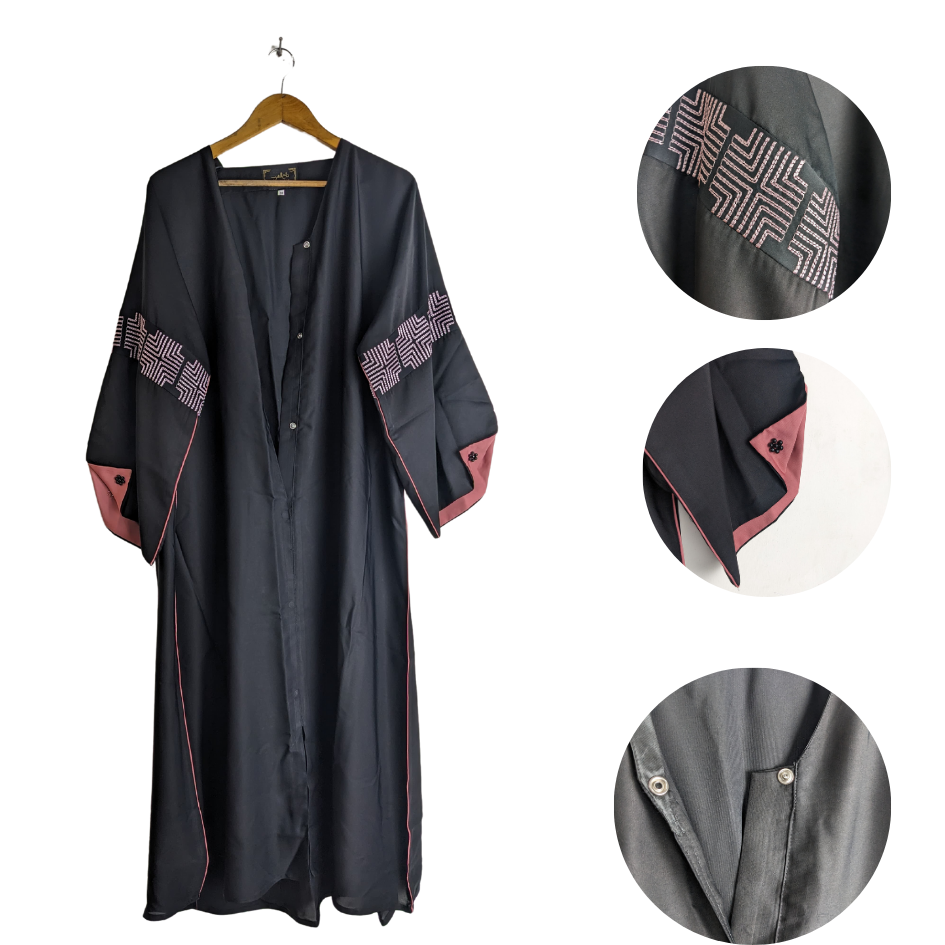 Abaya for Girls Black (Size 56) Haleema