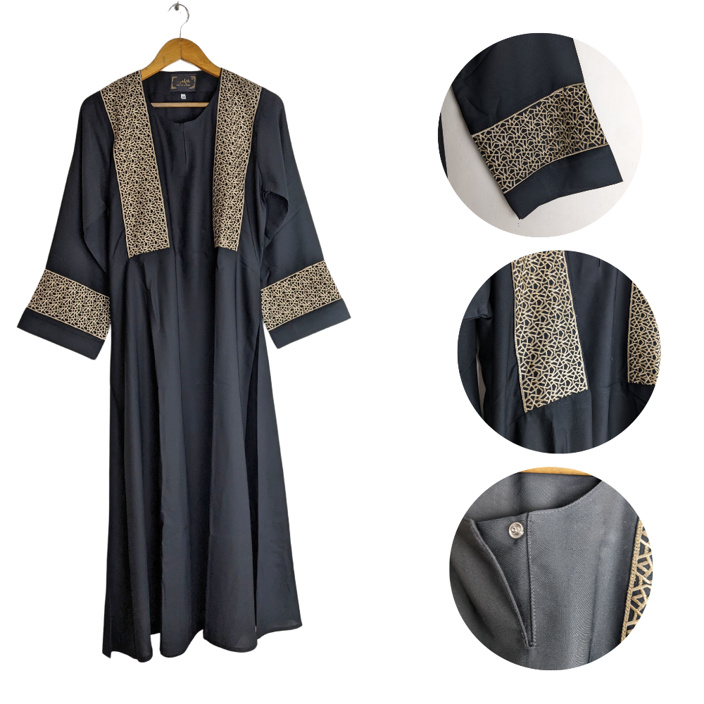 Abaya for Girls Black (Size 50) Meryem