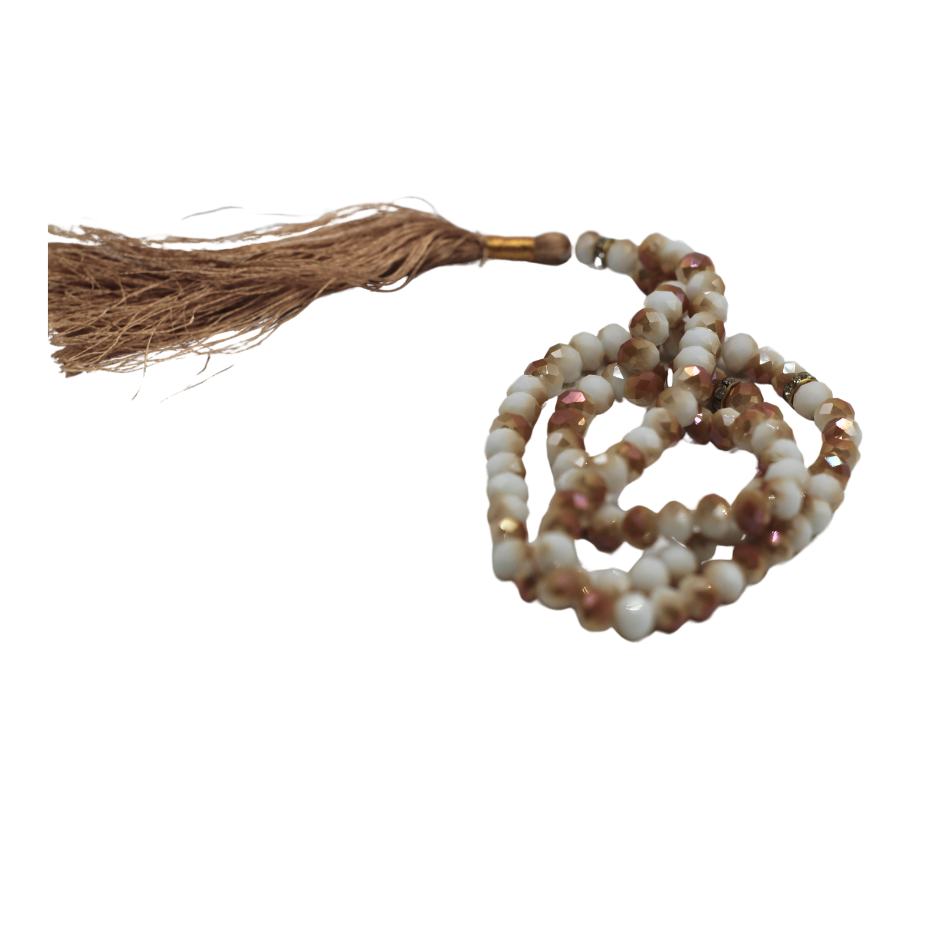 Tasbih crystal matte double tone 8 number 100 daana