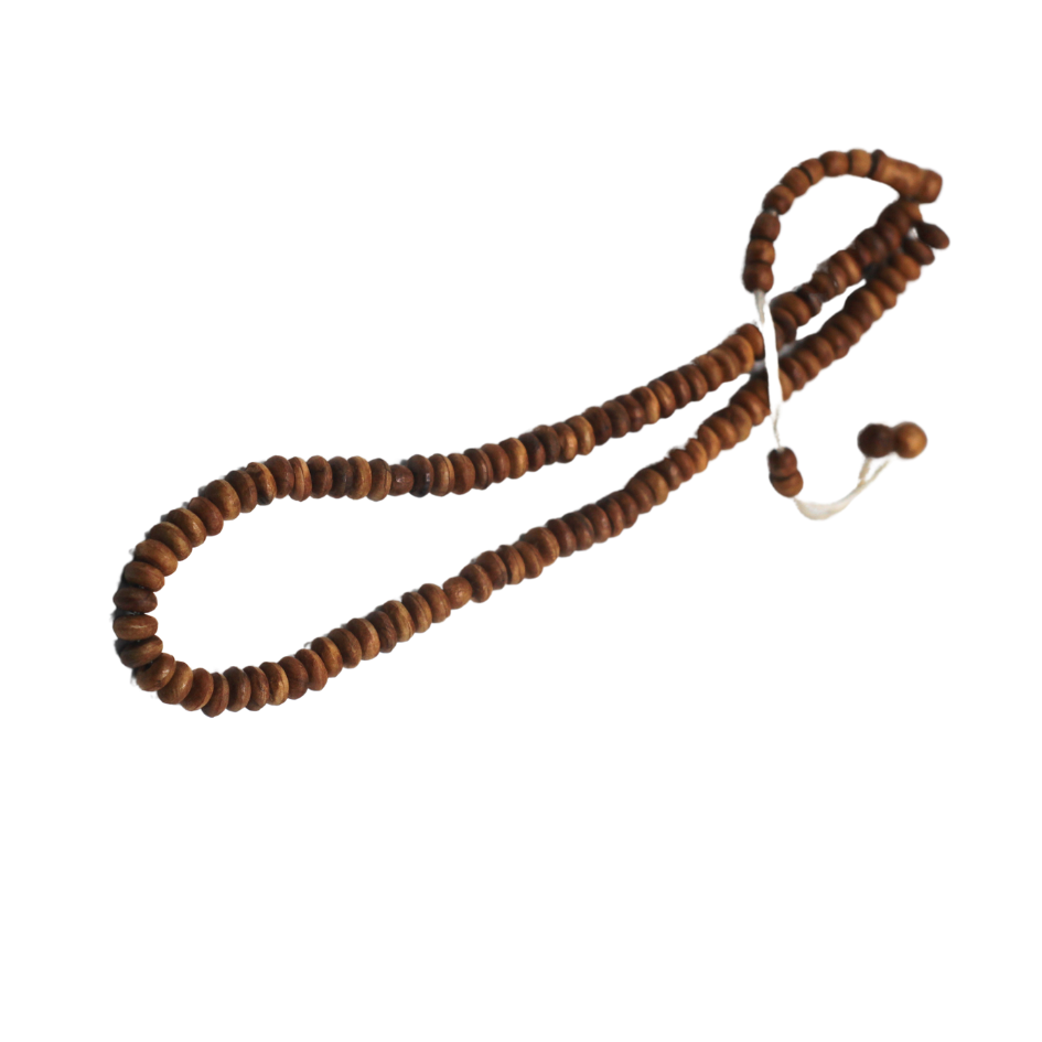 Tasbih wooden flat 8 number 100 daana